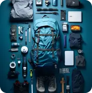 Ultimate Adventure Travel Gear Layout